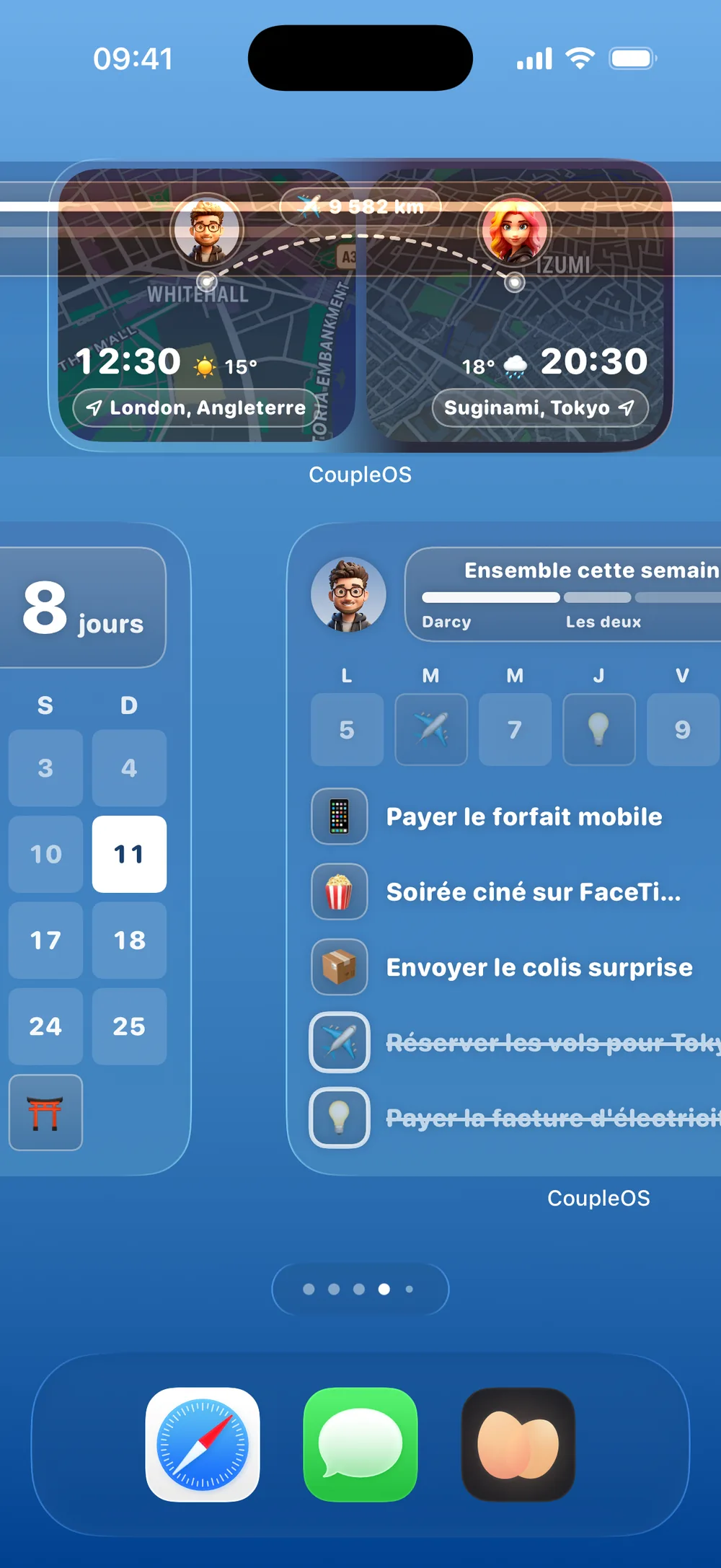 Écran d'accueil